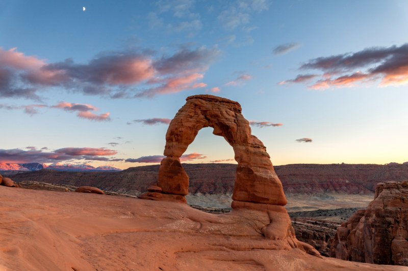 Delicate Arch, Cotton Candy Sunset