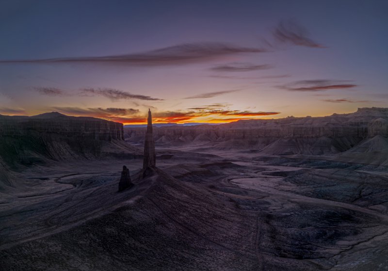 Sunset on The Angel of Death