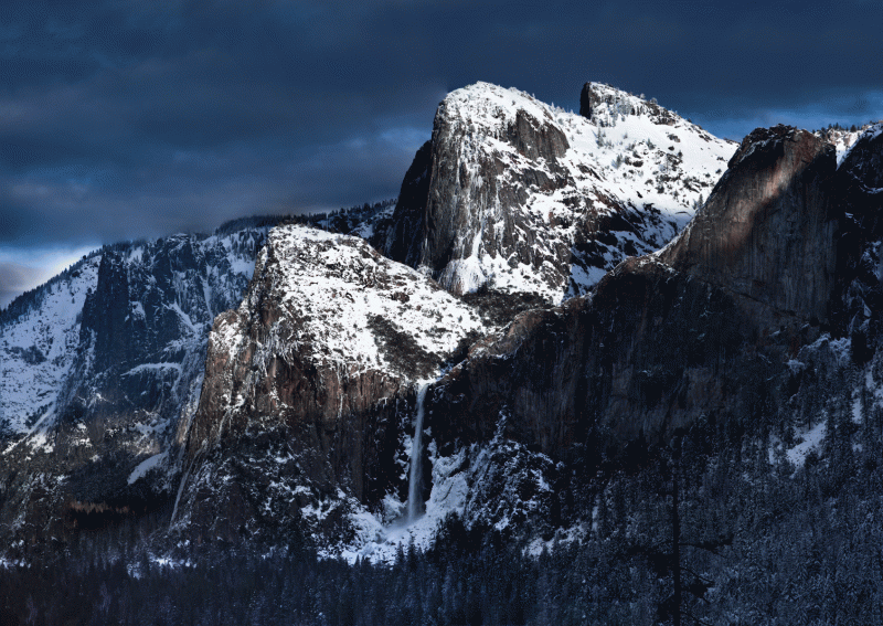 The Three Brothers in the Winter Snow