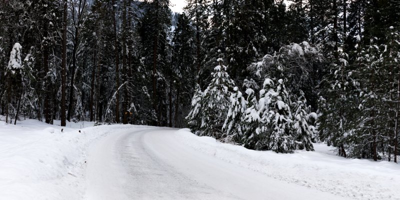 Yosemite-Snowy-Road